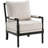 Lorentz Modern Farmhouse Accent Chair 25.5" Wide with Turned Wood and Solid Frame-835455771-867142253