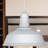 1-Light Indoor or Outdoor 16"W White Single Dome Pendant-11801283