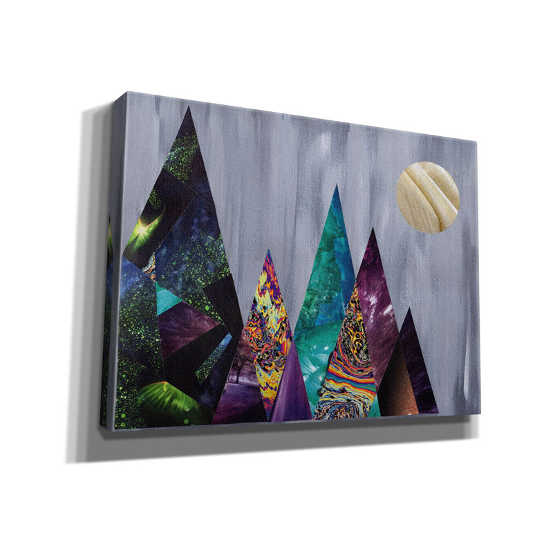 «Mountains» par Artpoptart, art mural sur toile, H 40 po x l 54 po x P 1,5 po