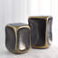 Formation Accent Table-Black/Gold-Sm