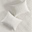 3 pièces de courtepointe très grand / très grand en velours - Matelassage géométrique pour une chambre à coucher romantique et chaleureuse, sereine et élégante