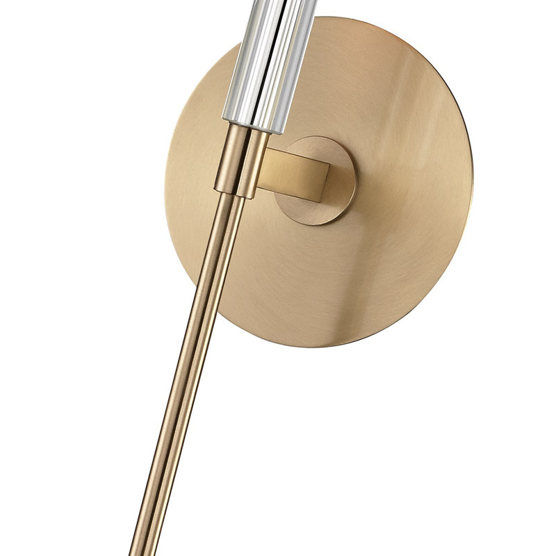 Amherst 1 - Light Wallchiere, Aged Brass