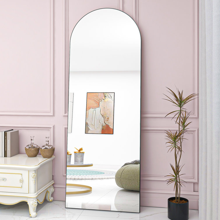 Mirror Tiles Sheets Wall Bathroom Mirror for Hallway Dressing Room (Set of 8) Latitude Run