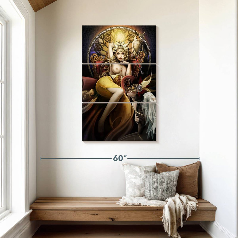 Leisha Fettered Queen Topless, 45" H x 28" W