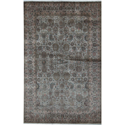 Hand-Knotted High-Quality Beige and Beige Area Rug