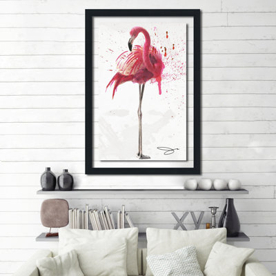 " Flamingo 2 " Graphic Art Print