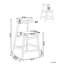 Upholstered Counter Stool with Solid Wood Frame-1718404831