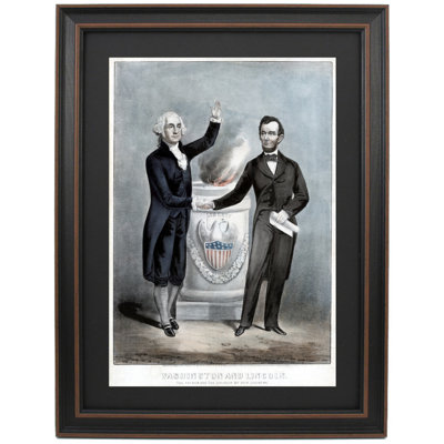 Washington And Lincoln By Currier & Ives