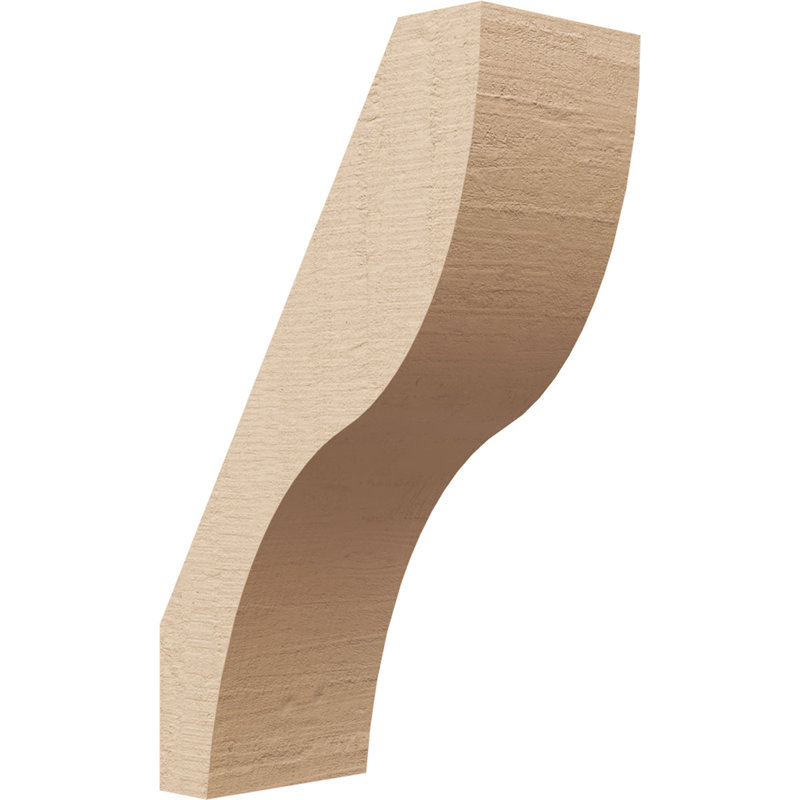 Geneva Rough Cedar TimberThane Knee Brace, 10" H x 3" W x 6" D