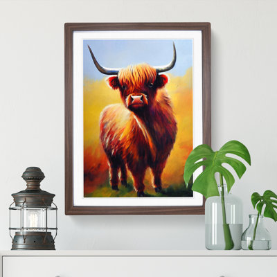 Resplendent Highland Cow - Framed Print