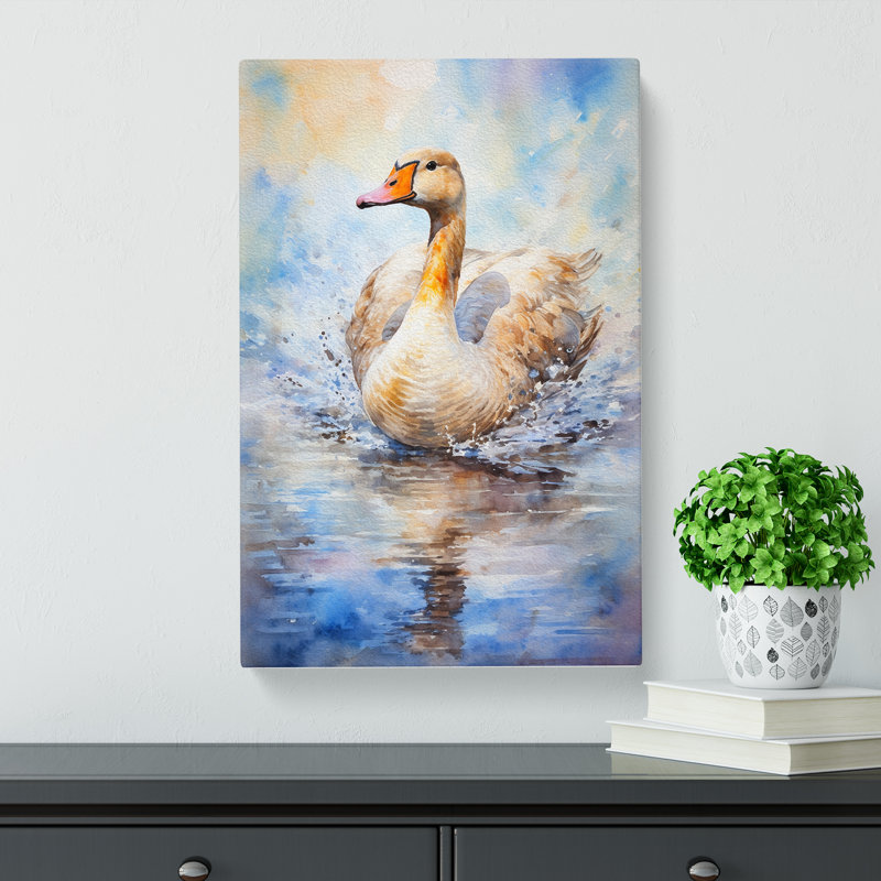 Goose Impressionism - No Frame Print, 76cm H x 50cm W x 3cm D