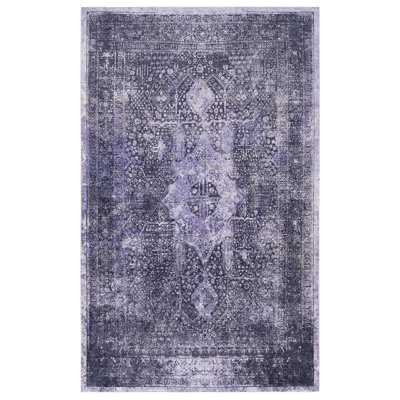 9x12 Area Rug - Low-pile, Machine Washable, Stain For Living Room, Bedroom, Kitchen anthracite Bedroom Non-slip, & Pet