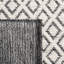 Tapis ivoire / noir en laine tissé à la main Matamoros-66290117