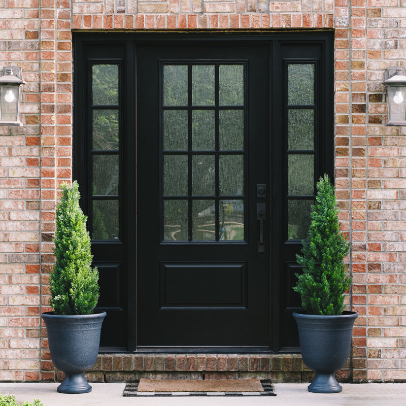Faux cèdre en pot, H 48 po x l 6,7 po x P 6,7 po, 1