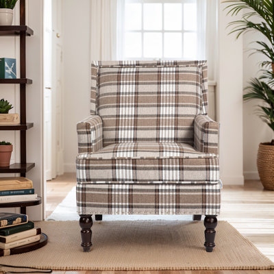 Clorice Classic Mid-Century Modern Armchair with Nailhead Trim