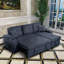Canapé-lit et chaise longue de 92 po faisant face à la droite Lainee