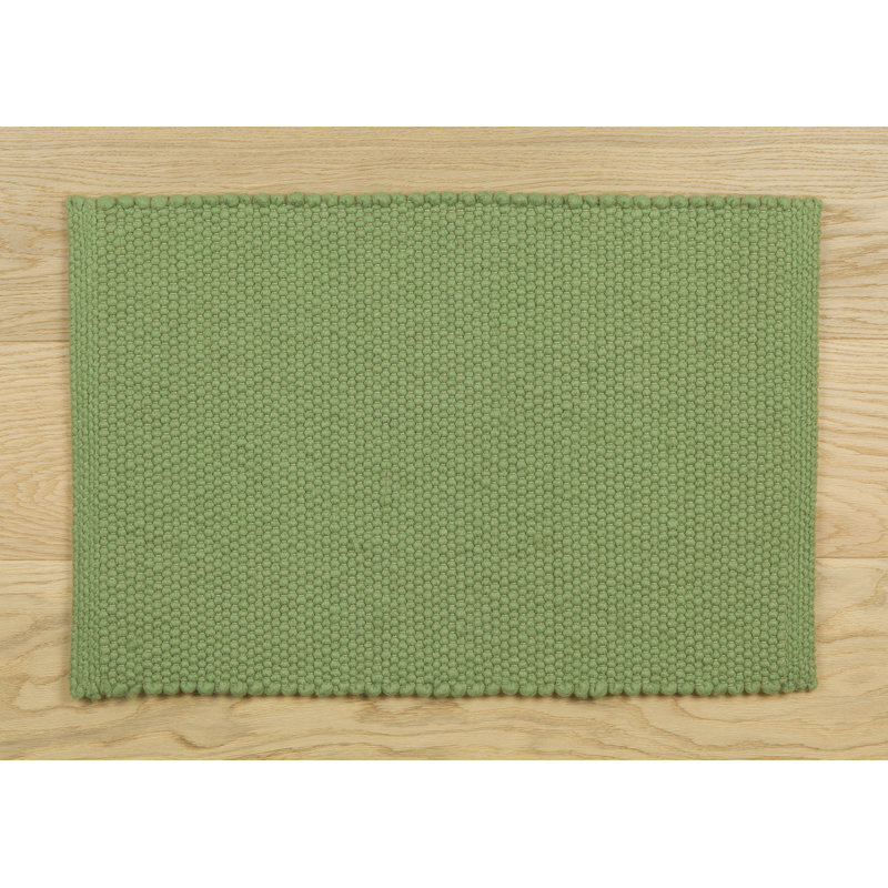 Solid Colour Wool Area Rug, 70 x 140cm