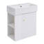 Meuble-lavabo flottant moderne avec lavabo en céramique - H 26,41 po x l 21,61 po x P 12,21 po
