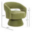 Fauteuil demi-tonneau pivotant moderne et doux de 27,8 po de largeur-410737743