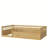 Children's solid wood platform bed with safety rails-369018958-369018959