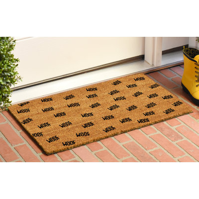 Grand woof 29 po x 17 po tapis de porte extérieur antidérapant Dowland