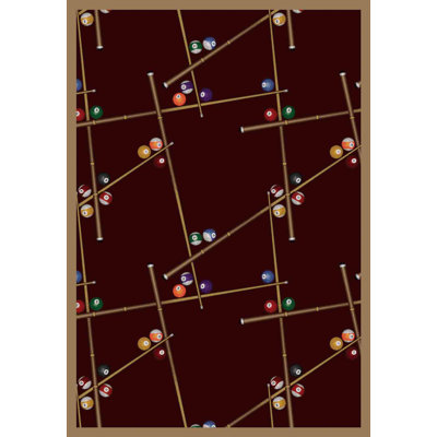 Tapis bordeaux touffeté de jeu et de divertissement Gaming and Entertainment