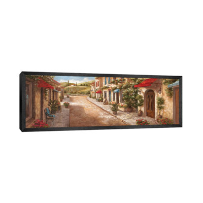 Italian Village II 1 Piece Panoramic Wall Art on Canvas