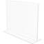 Porte-enseigne anti-reflets double face