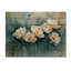 Hiver bleu aquarelle pivoines élégance III - pivoines, art mural en bois - sur bois de pin naturel-822926991