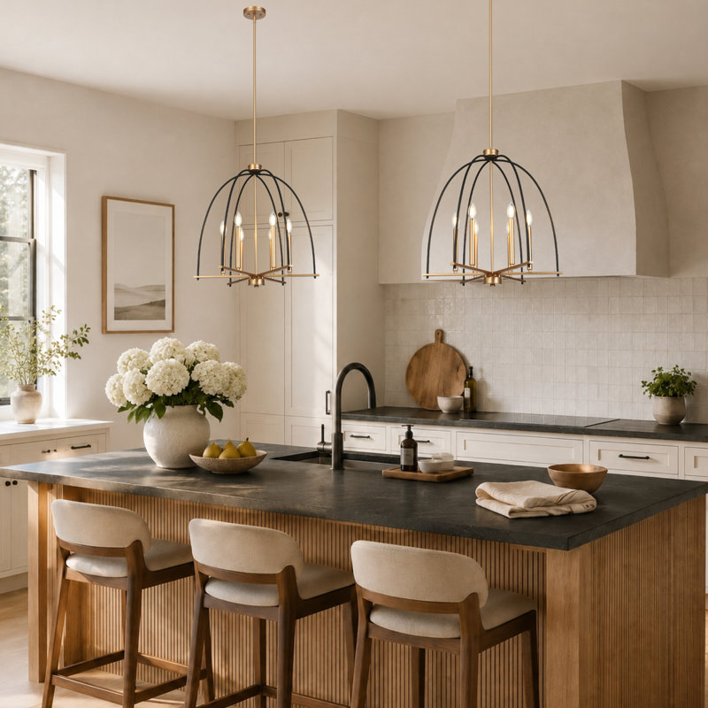 Aldrena 6-Light Lantern Candle-Style Chandelier