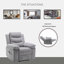Fauteuil inclinable électrique avec fonction de massage réglable et système de chauffage-106813241