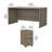 Studio C Executive Office Desk with Mobile File Cabinet-99299941-99299943