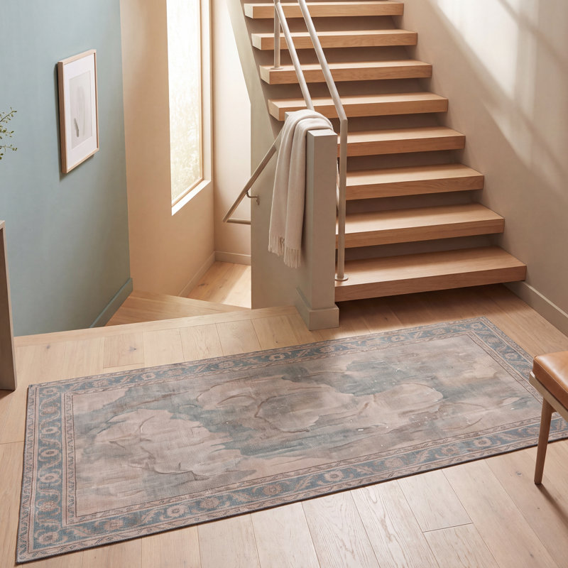 Tapis Delta moderne à poils courts, effet vieilli, aquarelle abstraite, turquoise, beige, gris, brun, blanc, lavable à la machine, antidérapant, pour l'intérieur et l'extérieur, adapté aux animaux domestiques, idéal pour le salon, la chambre, la salle à manger, l'entrée, le couloir, le bureau