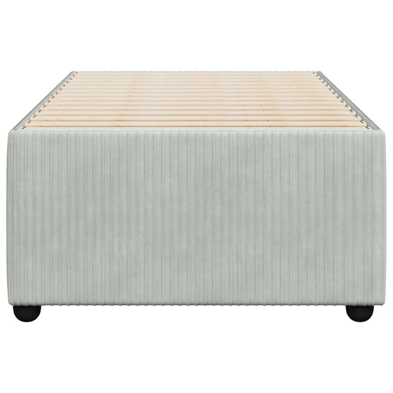 Structure de lit Latitude Run® sans velours pour matelas, Gris clair, Simple
