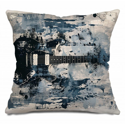 Coussin décoratif réversible en mélange de coton