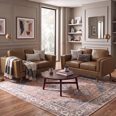 Sokolowski 62.2'' Wide Upholstered Loveseat With Solid Wood Legs(Set of 2)