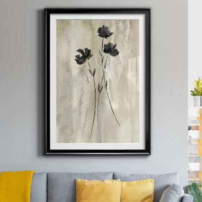 " Sumi-e Silhouette III " Painting Print