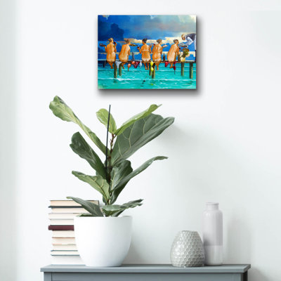 Art mural en verre Rosecliff Heights «The Book Club Two» par Ronald West