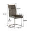 Table de salle à manger 31,5 "circulaire blanche, table de salle à manger, table de salle à manger pour 2 à 4 personnes, plateau et base en panneau de fibres à densité moyenne et 2 chaises de salle à manger en métal argenté-114794968