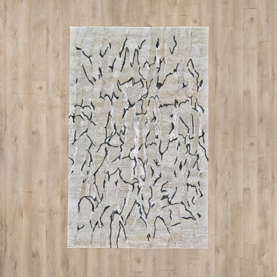 Viscose Abstract Indoor Rug