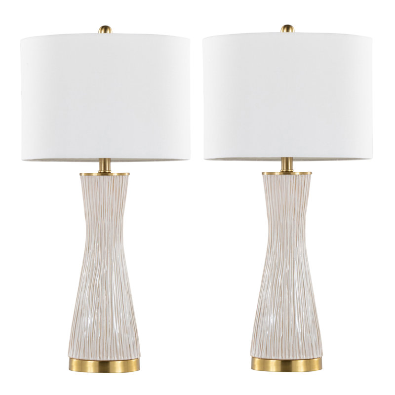 Gracelynn 28" Ceramic Table Lamps with Linen Shade