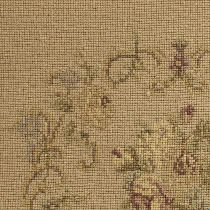 Mina Victory Vintage Pillow Floral Center Indoor Throw Pillow, Beige, Square 18", Floral Center