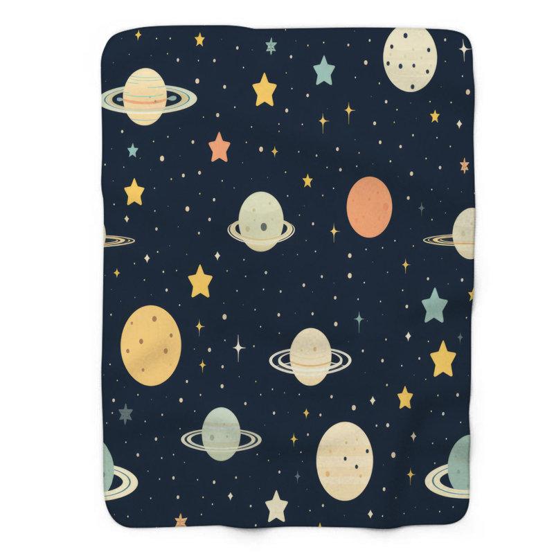 Celestial Night - 1 Piece Premium Blanket, Queen
