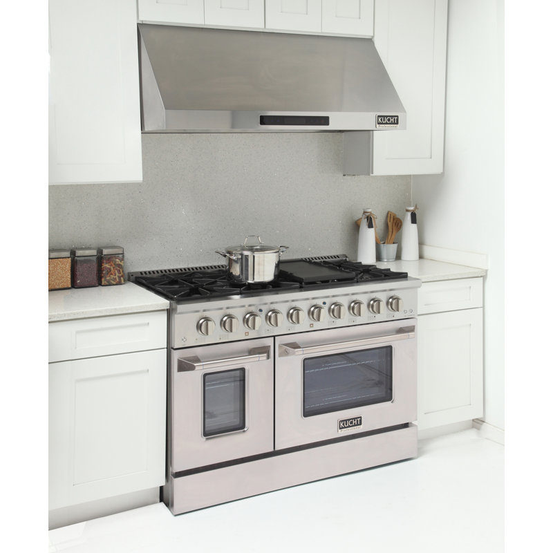 48" 6.7 Cu. ft Freestanding Gas, Stainless Steel, Natural Gas