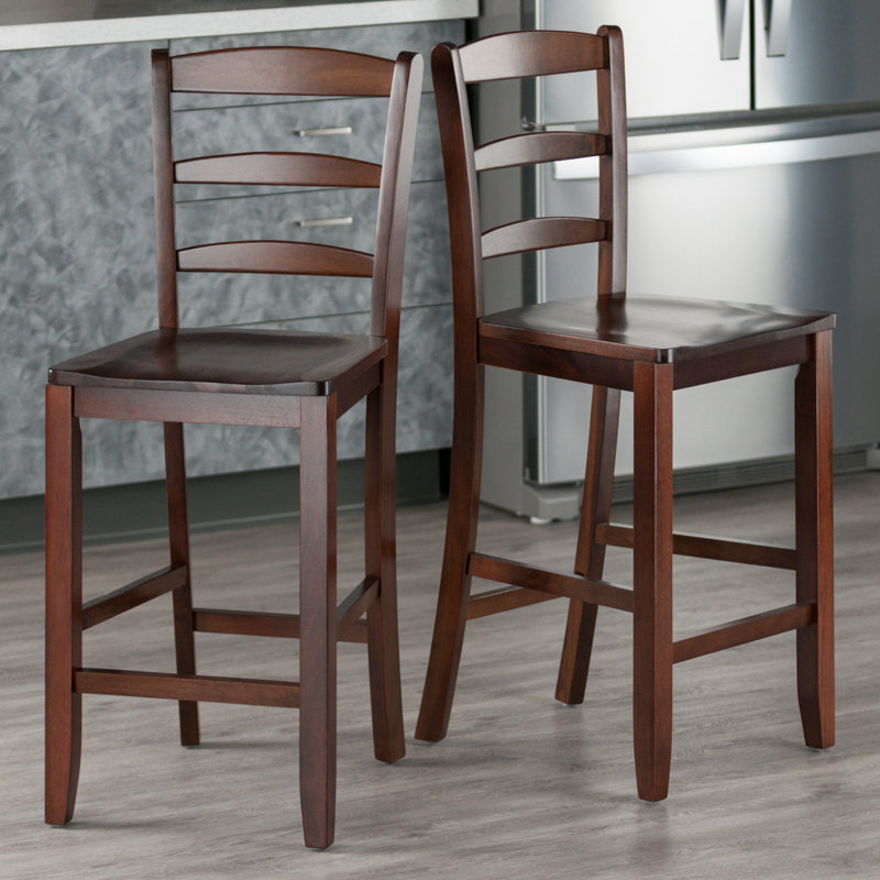 Irieana Solid Wood Counter Stool, Counter Stool (24" Seat Height)