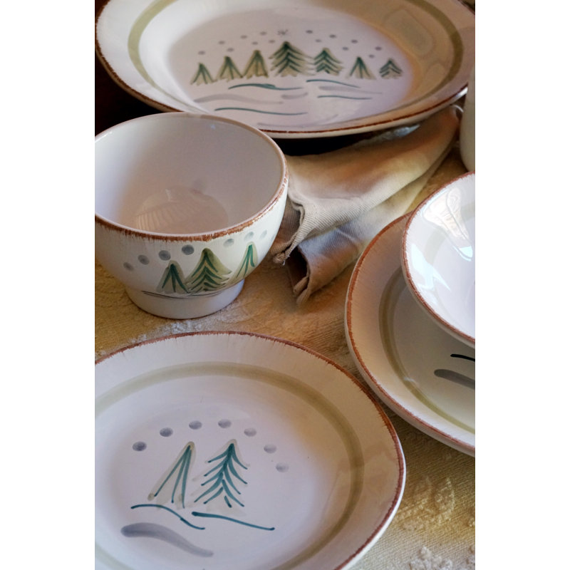 Cortina Salad/Dessert Plate, Winter Trees