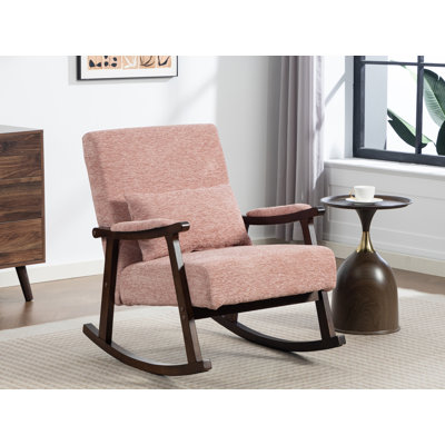 Chaise berçante en bois massif