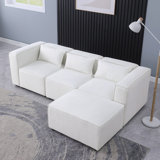 Modular Sofa Chenille Fabric, Simple And Grand, The Seat And Back Is Very Soft. This Is Also A KNOCK DOWN Sofa