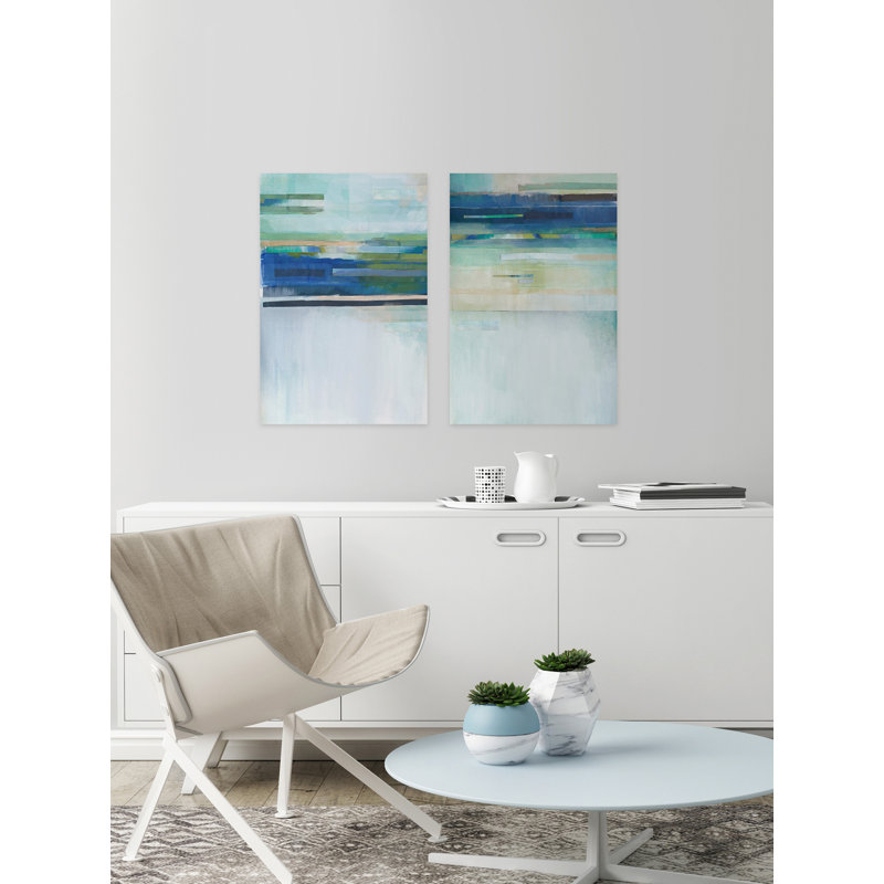 « future flash », ensemble de 2 reproductions de peintures à l’acrylique sur toile tendue, H 45 po x l 30 po x L 1,5 po