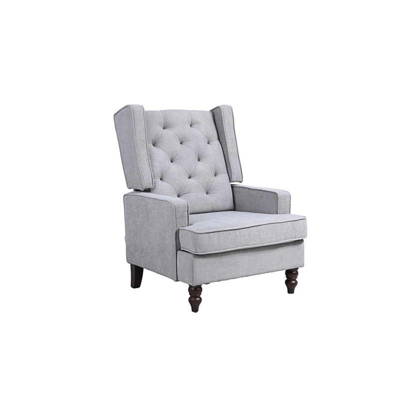 Living Room Comfortable Rocking Chair 39.7x37x27.1, Tissu de café